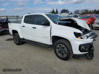 2021 Chevrolet Colorado 2WD Z71 with VIN 1GCGSDEN6M1185112, listed as a Copart auction lot 79696804 with 63,742 mi miles and Salvage Title. Bid and sale history available at carsss.com. Image 4.