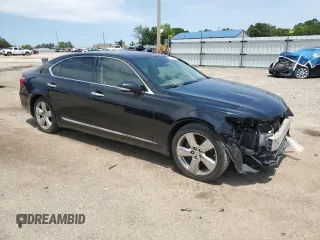 2012 Lexus LS 460 L with VIN JTHGL5EF5C5045506, listed as a Copart auction lot 56993715 with 141,923 mi miles and Salvage title. Bid and sale history available at DreamBid. Image 4.