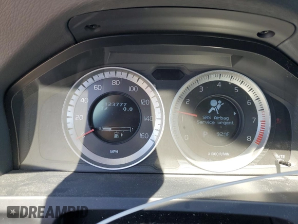 2013 Volvo S60 T5 with VIN YV1612FH4D2187425, listed as a Copart auction lot 54488905 with 123,777 mi miles and Salvage Title. Bid and sale history available at carsss.com. Image 9.