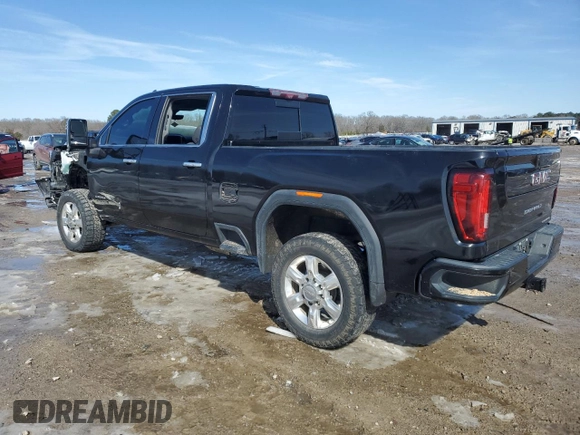 2020 GMC Sierra 2500HD Denali z VIN 1GT49REY0LF268364, wystawiony jako Copart lot #46127385 z przebiegiem Nie podano mil oraz Szkoda całkowita • Salvage title. Historia ofert i sprzedaży dostępna na DreamBid. Obrazek 2.