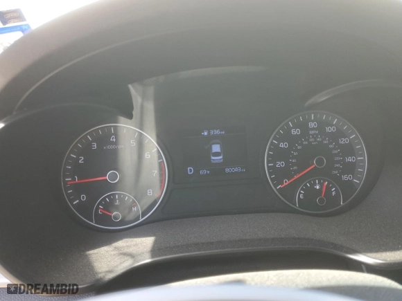 2020 Kia Optima LX with VIN 5XXGT4L31LG399863, listed as a Copart auction lot 49998205 with 80,043 mi miles and Salvage Title. Bid and sale history available at carsss.com. Image 9.