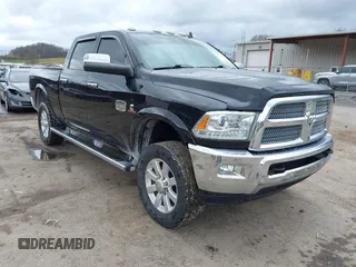 2016 Ram 2500 Laramie Longhorn with VIN 3C6UR5GLXGG183117, listed as a IAAI auction lot 41901501 with 203,234 mi miles and . Bid and sale history available at DreamBid. Image 1.