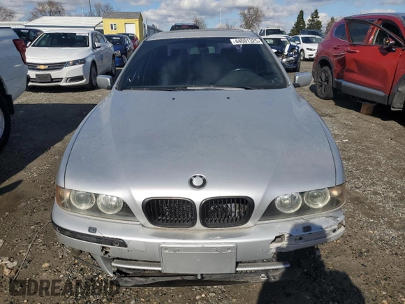 2003 BMW 5 Series 540iA with VIN WBADN63463GS57077, listed as a Copart auction lot 44601325 with 53,826 mi miles and Clean Title. Bid and sale history available at carsss.com. Image 5.