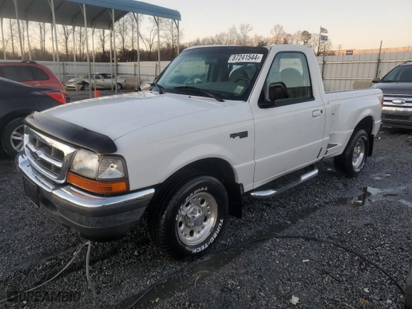 1998 Ford Ranger XL with VIN 1FTYR10CXWPA83963, listed as a Copart auction lot 87241544 with 50,490 mi miles and Salvage Title. Bid and sale history available at carsss.com. Image 1.