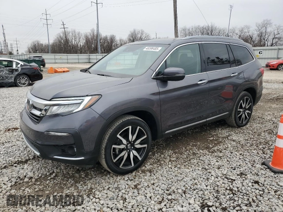 2021 Honda Pilot Elite with VIN 5FNYF6H05MB035066, listed as a Copart auction lot 48396485 with 29,169 mi miles and Clean Title. Bid and sale history available at carsss.com. Image 1.