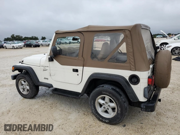 1999 Jeep Wrangler Sport with VIN 1J4FY19S2XP448670, listed as a Copart auction lot 73990734 with 0 mi miles and Non Repairable. Bid and sale history available at carsss.com. Image 2.