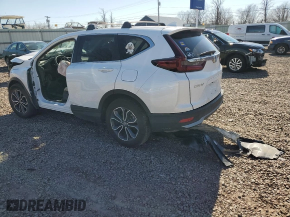2020 Honda CR-V EX with VIN 2HKRW2H55LH692927, listed as a Copart auction lot 53319685 with Not provided miles and Salvage title. Bid and sale history available at DreamBid. Image 2.