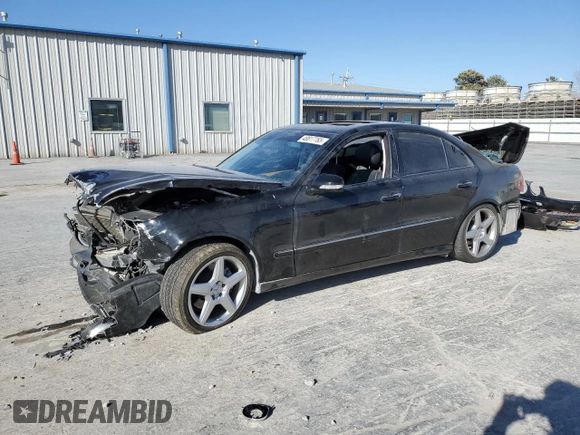 2009 Mercedes-Benz E-Class Luxury 3.5L with VIN WDBUF56X49B369848, listed as a Copart auction lot 48817765 with 99,457 mi miles and Salvage Title. Bid and sale history available at carsss.com. Image 1.