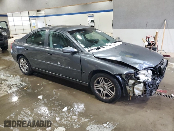 2005 Volvo S60 with VIN YV1RS592052470960, listed as a Copart auction lot 44821355 with 165,802 mi miles and Salvage Title. Bid and sale history available at carsss.com. Image 4.