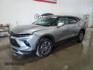 2025 Chevrolet Blazer LT with VIN 3GNKBCR49SS128881, listed as a Copart auction lot 66163025 with 21,245 mi miles and Clean title. Bid and sale history available at DreamBid. Image 1.
