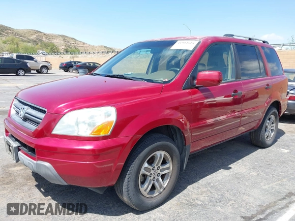 2005 Honda Pilot EX with VIN 2HKYF18495H526930, listed as a IAAI auction lot 41902628 with 128,055 mi miles. Bid and sale history available at carsss.com. Image 2.