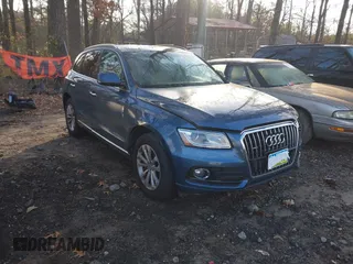 2015 Audi Q5 Premium with VIN WA1CFAFP3FA092157, listed as a IAAI auction lot 41229348 with 134,269 mi miles. Bid and sale history available at carsss.com. Image 1.