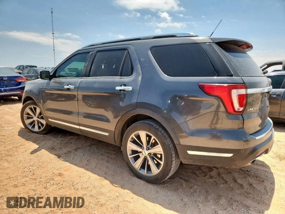 2018 Ford Explorer Limited with VIN 1FM5K7FH5JGB69277, listed as a Copart auction lot 56434715 with 73,933 mi miles and Clean title. Bid and sale history available at DreamBid. Image 2.