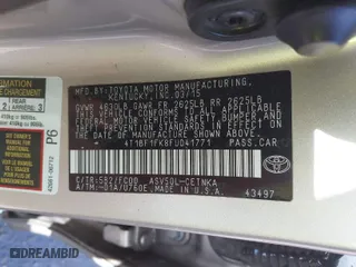 2015 Toyota Camry XLE with VIN 4T1BF1FK8FU041771, listed as a IAAI auction lot 41385537 with 161,114 mi miles. Bid and sale history available at carsss.com. Image 9.