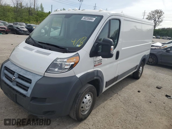 2016 Ram ProMaster Cargo with VIN 3C6TRVAG8GE112811, listed as a Copart auction lot 50235904 with Not Provided miles and Salvage Title. Bid and sale history available at DreamBid. Image 1.