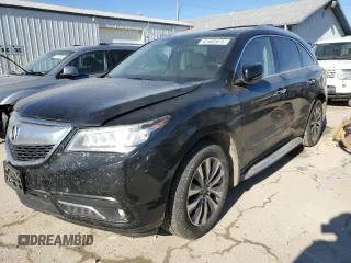 2015 Acura MDX Tech Pkg with VIN 5FRYD4H49FB008936, listed as a Copart auction lot 42483975 with 161,618 mi miles and Salvage Title. Bid and sale history available at carsss.com. Image 1.