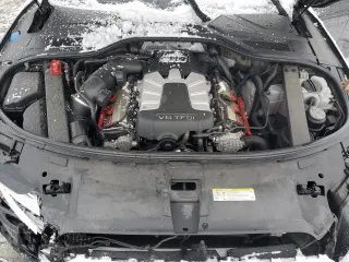 2014 Audi A8 L 3.0T with VIN WAURGAFD1EN002981, listed as a Copart auction lot 87282884 with 106,763 mi miles and Salvage Title. Bid and sale history available at carsss.com. Image 11.