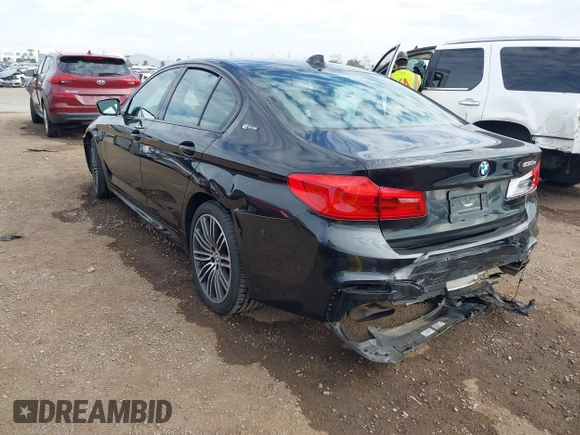 2019 BMW 5 Series 530e with VIN WBAJA9C59KB389304, listed as a IAAI auction lot 41562928 with 64,137 mi miles and . Bid and sale history available at DreamBid. Image 3.