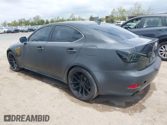 2007 Lexus IS with VIN JTHBK262575030811, listed as a IAAI auction lot 42134816 with 204,718 mi miles. Bid and sale history available at carsss.com. Image 3.