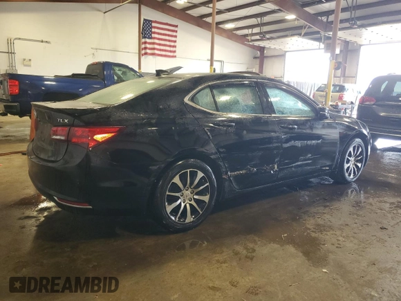 2015 Acura TLX Technology with VIN 19UUB1F59FA003035, listed as a Copart auction lot 55828825 with 120,926 mi miles and Salvage title. Bid and sale history available at DreamBid. Image 3.