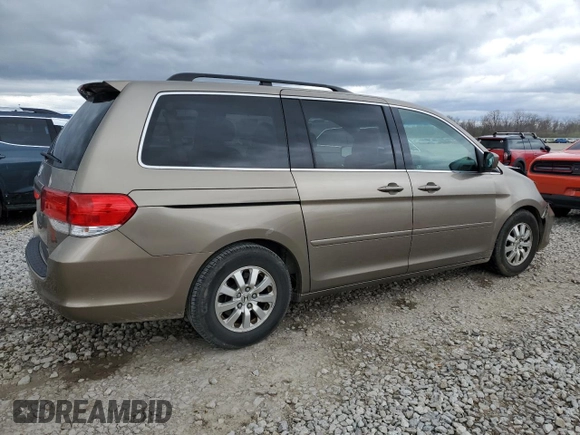 2008 Honda Odyssey EX-L with VIN 5FNRL387X8B116661, listed as a Copart auction lot 52954075 with 177,100 mi miles and Salvage Title. Bid and sale history available at carsss.com. Image 3.