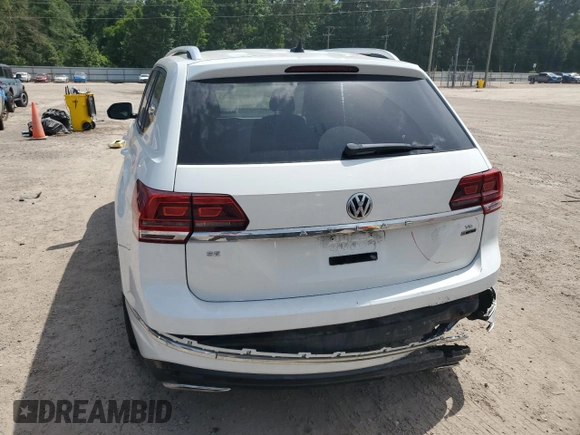 2018 Volkswagen Atlas SE with VIN 1V2PR2CA4JC520706, listed as a Copart auction lot 57173655 with 119,753 mi miles and Salvage title. Bid and sale history available at DreamBid. Image 6.