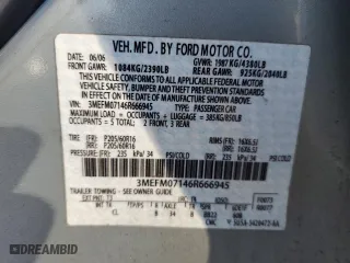 2006 Mercury Milan with VIN 3MEFM07146R666945, listed as a Copart auction lot 49838285 with 70,493 mi miles and Clean Title. Bid and sale history available at carsss.com. Image 12.