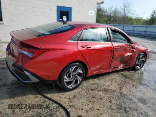 2025 Hyundai Elantra SEL Convenience with VIN KMHLS4DG3SU862593, listed as a Copart auction lot 55407335 with 13,935 mi miles and Clean Title. Bid and sale history available at DreamBid. Image 3.