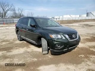 2018 Nissan Pathfinder Platinum with VIN 5N1DR2MM9JC654801, listed as a Copart auction lot 48439965 with 95,823 mi miles and Clean title. Bid and sale history available at DreamBid. Image 11.