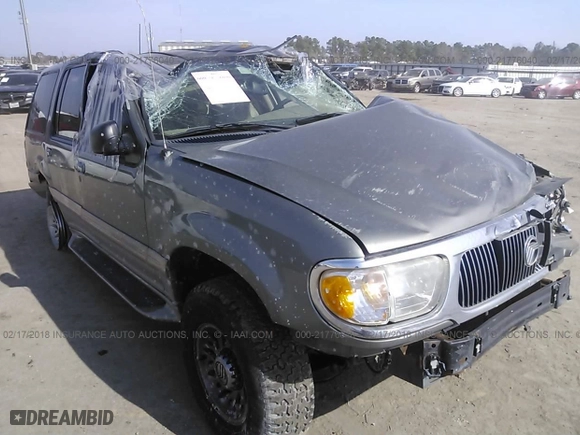 2000 Mercury Mountaineer with VIN 4M2ZU66E9YUJ34781, listed as a IAAI auction lot 21776040 with 128,003 mi miles. Bid and sale history available at carsss.com. Image 1.