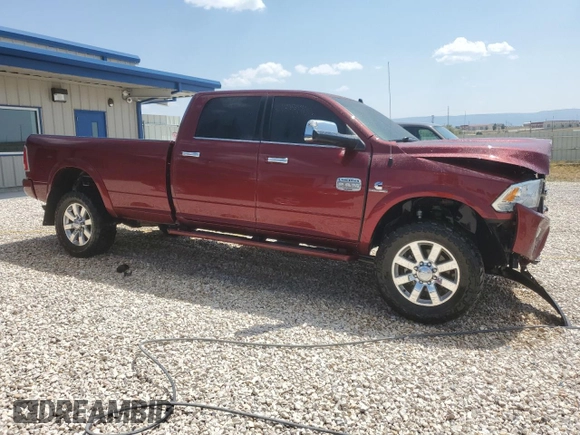2018 Ram 2500 Laramie Longhorn with VIN 3C6UR5LL6JG409473, listed as a Copart auction lot 64101974 with 73,173 mi miles and Salvage title. Bid and sale history available at DreamBid. Image 4.