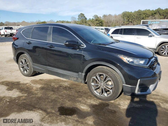 2022 Honda CR-V EX-L with VIN 7FARW1H81NE018963, listed as a Copart auction lot 46929915 with 47,643 mi miles and Salvage Title. Bid and sale history available at carsss.com. Image 4.