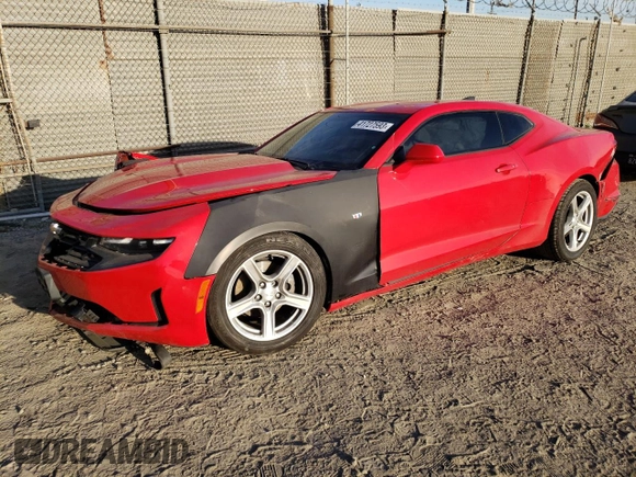 2020 Chevrolet Camaro 1LT with VIN 1G1FB1RX4L0122772, listed as a Copart auction lot 41727593 with 42,654 mi miles. Bid and sale history available at carsss.com. Image 1.