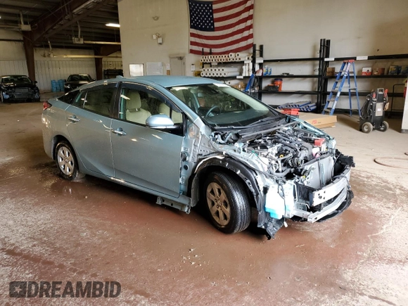 2021 Toyota Prius LE with VIN JTDL9MFU4M3029624, listed as a Copart auction lot 63574795 with 36,209 mi miles and Non repairable. Bid and sale history available at DreamBid. Image 4.