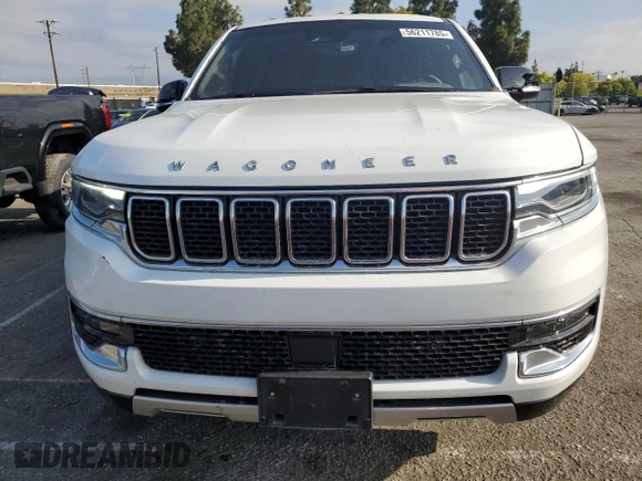 2024 Jeep Wagoneer Series II with VIN 1C4SJRBP2RS115687, listed as a Copart auction lot 56211785 with 39,645 mi miles and Salvage title. Bid and sale history available at DreamBid. Image 5.