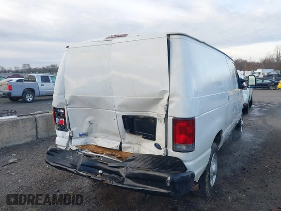 2008 Ford Econoline Cargo Commercial with VIN 1FTNE14W48DB61435, listed as a IAAI auction lot 40964343 with 223,969 mi miles and . Bid and sale history available at DreamBid. Image 6.