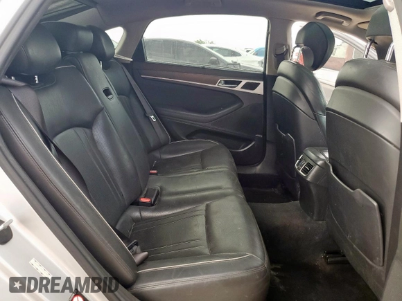 2017 Genesis G80 3.8L with VIN KMHGN4JE8HU191863, listed as a Copart auction lot 59396875 with 134,059 mi miles and Salvage title. Bid and sale history available at DreamBid. Image 10.