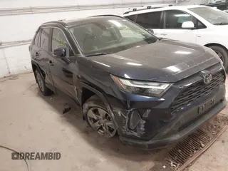 2024 Toyota RAV4 XLE with VIN 2T3P1RFV9RW468059, listed as a IAAI auction lot 41848296 with 13,133 mi miles and . Bid and sale history available at DreamBid. Image 1.