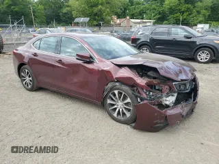 2015 Acura TLX Technology with VIN 19UUB1F59FA010664, listed as a Copart auction lot 57842025 with 136,657 mi miles and Salvage title. Bid and sale history available at DreamBid. Image 4.