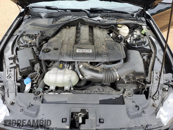2022 Ford Mustang GT with VIN 1FA6P8CF1N5142135, listed as a Copart auction lot 55276525 with 29,627 mi miles and Salvage title. Bid and sale history available at DreamBid. Image 11.
