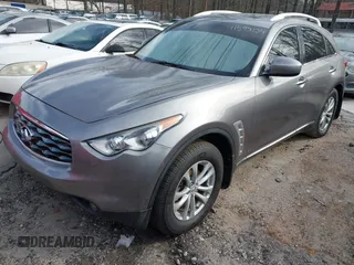 2010 Infiniti FX35 with VIN JN8AS1MW6AM850569, listed as a IAAI auction lot 41595154 with 131,712 mi miles. Bid and sale history available at carsss.com. Image 2.