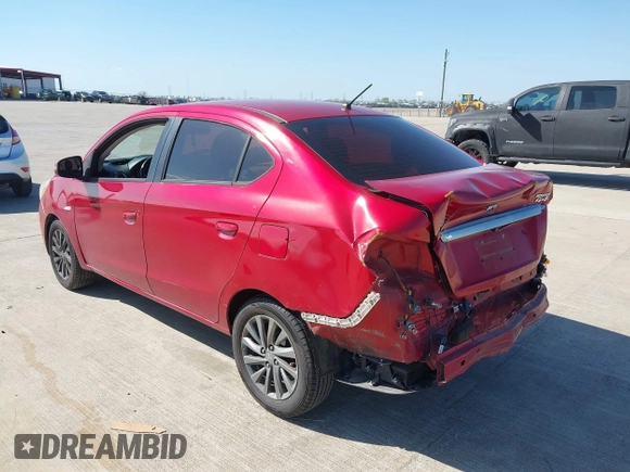 2018 Mitsubishi Mirage G4 SE with VIN ML32F4FJ7JHF10708, listed as a IAAI auction lot 41869431 with 101,112 mi miles. Bid and sale history available at carsss.com. Image 3.