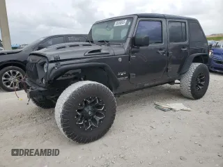 2017 Jeep Wrangler Unlimited Sahara with VIN 1C4BJWEG5HL543868, listed as a Copart auction lot 55206845 with 84,993 mi miles and Salvage title. Bid and sale history available at DreamBid. Image 1.