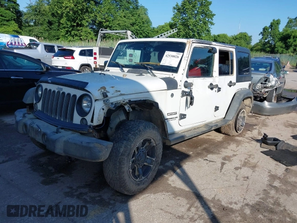 2016 Jeep Wrangler Unlimited Sport z VIN 1C4BJWDG5GL257423, wystawiony jako IAAI lot #42530026 z przebiegiem 157 072 mil mil oraz . Historia ofert i sprzedaży dostępna na DreamBid. Obrazek 17.