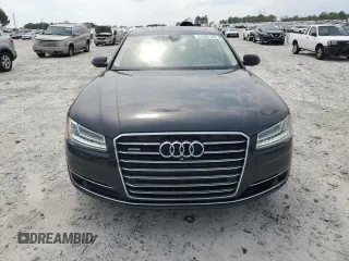 2015 Audi A8 L 4.0T with VIN WAU32AFD9FN024605, listed as a Copart auction lot 52086125 with 70,730 mi miles and Salvage Title. Bid and sale history available at carsss.com. Image 5.