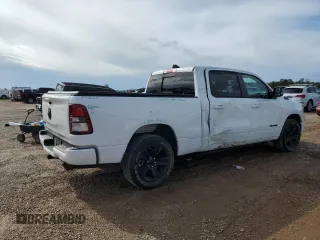 2022 Ram 1500 Big Horn with VIN 1C6RREMTXNN382389, listed as a Copart auction lot 89004415 with 28,697 mi miles and Salvage Title. Bid and sale history available at carsss.com. Image 3.