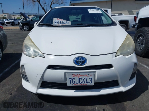 2012 Toyota Prius One with VIN JTDKDTB30C1512474, listed as a IAAI auction lot 41764823 with 205,119 mi miles. Bid and sale history available at carsss.com. Image 12.