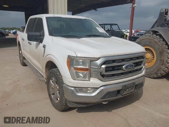 2021 Ford F-150 XL with VIN 1FTEW1EP1MKD07980, listed as a IAAI auction lot 42074902 with 170,631 mi miles. Bid and sale history available at carsss.com. Image 1.
