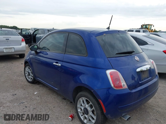2013 FIAT 500 Pop z VIN 3C3CFFAR7DT748298, wystawiony jako IAAI lot #42184459 z przebiegiem 104 062 mil mil oraz . Historia ofert i sprzedaży dostępna na DreamBid. Obrazek 3.