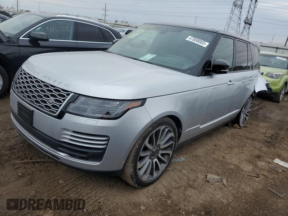 2020 Land Rover Range Rover HSE with VIN SALGS2RU4LA578989, listed as a Copart auction lot 47008065 with 68,397 mi miles and Salvage Title. Bid and sale history available at DreamBid. Image 1.